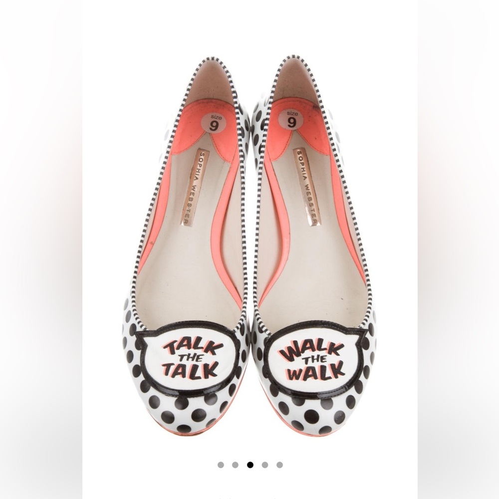Sophia Webster Polka Dot Talk The Talk Ballet Flat 9